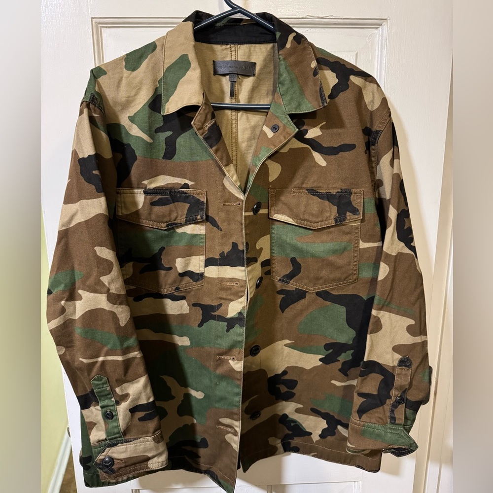 Rag & Bone Camo Shirt Jacket